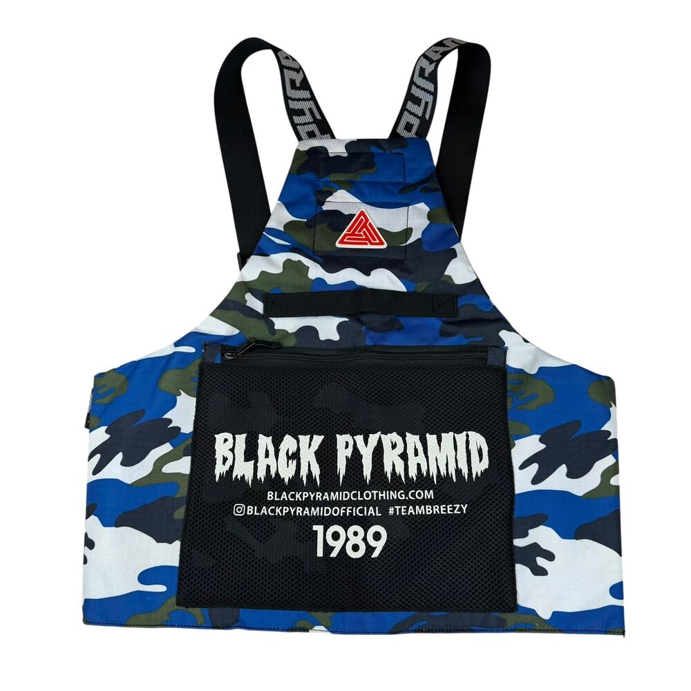 Black Pyramid Blue Camo Chest Rig Vest One Size